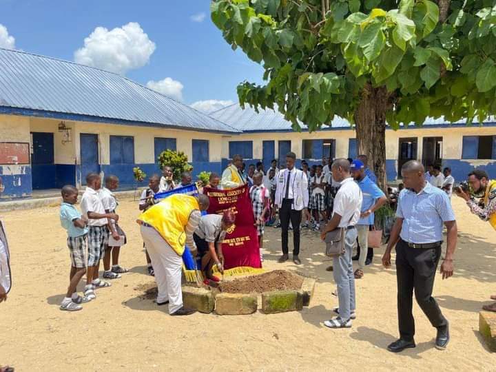 tree planting/environmental sanitation project. 